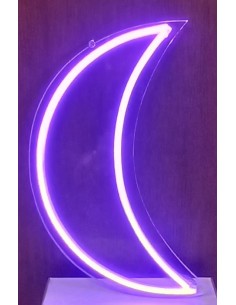 Cartel "LUNA" color violeta