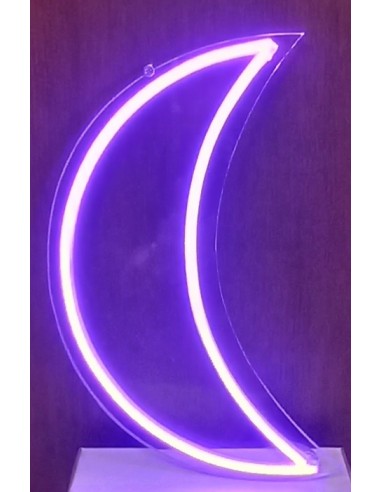 Cartel "LUNA" color violeta