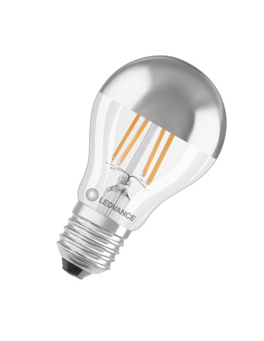 Ledvance Classic A50 standard led cúpula plata 220V 6,5W 2700K E27