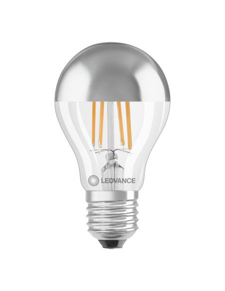 Ledvance classic a50 standard led cúpula plata 220v 6,5w 2700k E27