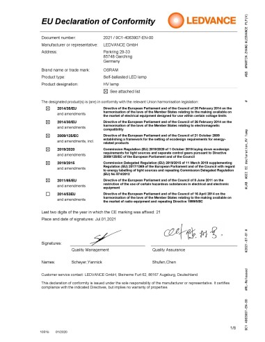 Osram-Ledvance parathom dim line 78 100 led...