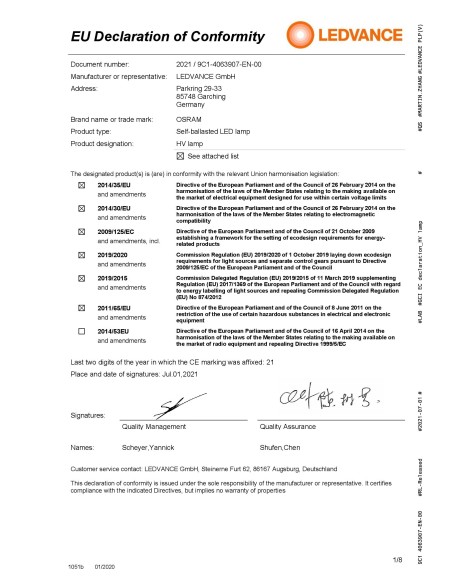 Osram-Ledvance parathom dim line 78 100 led regulable 220-240v 12w 2700k R7s