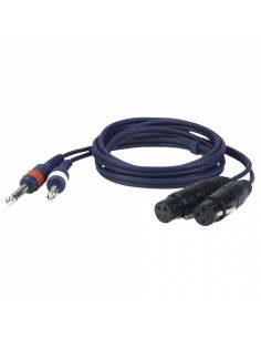 Jack mono l/r > 2 xlr/f 3 p.