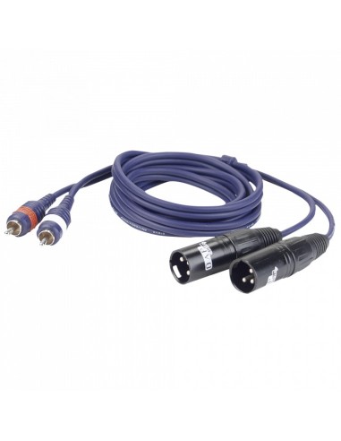 2 RCA Male L/R > 2 XLR/M 3 p.