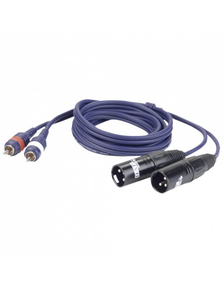 2 RCA Male L/R > 2 XLR/M 3 p.