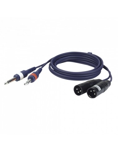 Jack mono L/R > 2 XLR/M 3 p.