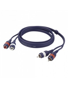 Cable 2 rca macho l/r > 2 rca