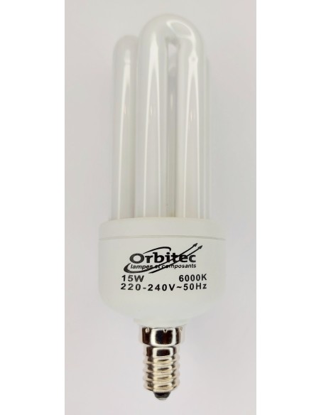 Orbitec 9116 lámpara de ahorro de energia 220v 15w 6000k E14