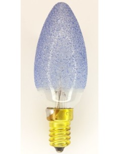 Corona vela decor craquelé color azul 220v 40w E14