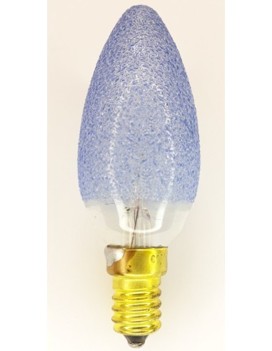 Corona vela decor craquelé color azul 220V 40W E14