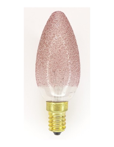 Corona vela decor craquelé color rubí 220v 40w E14