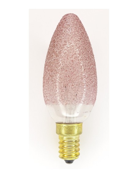 Corona vela decor craquelé color rubí 220v 40w E14