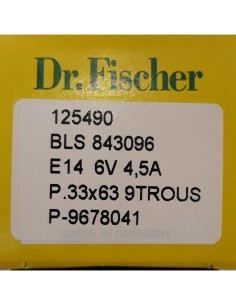 Dr. Fischer hs900-930 lámpara microscopio 6v 4,5a E14 2