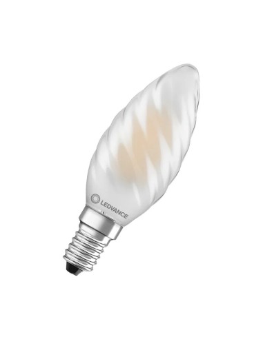 Ledvance classic b40 dim cri90 vela led rizada mate 220v 3,4w 2700k E14