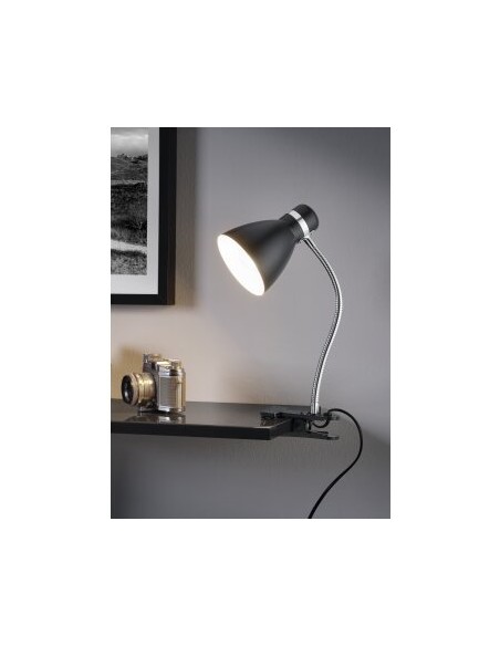 RL r20731232 modelo harvey lampara pinza color negro E27