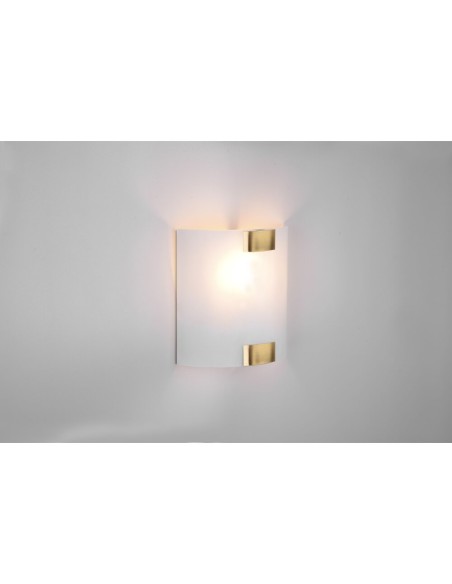 Trio 212700104  modelo Pura aplique pared 1XE27 cristal+ bronce viejo