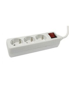 Electro dh 36.202 base de 3 tomas toma de tierra con...