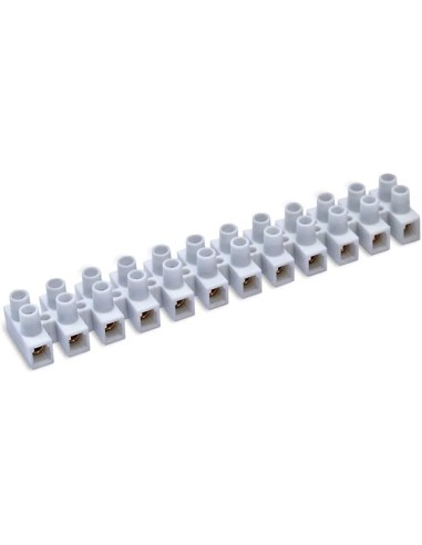 Regleta clema 6mm blanca