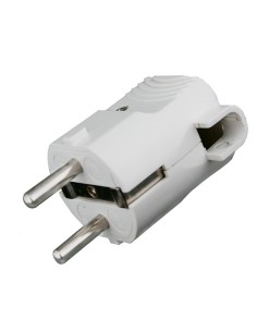 Electro DH 36.025/B clavija macho acodada con toma de...