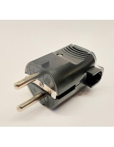Electro dh 36.025/n clavija macho acodada con toma de...