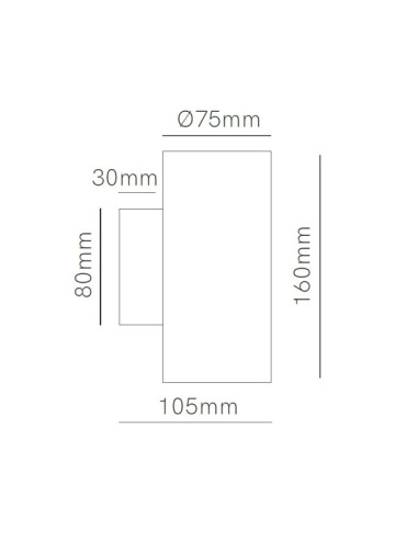 Beneito Faure 5015 zio wall color blanco 2xGU10