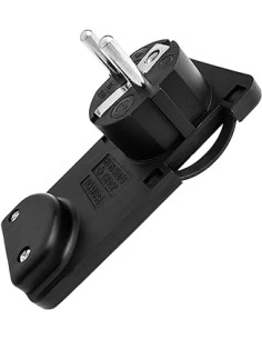Electro dh 36.024/n clavija macho acodado con toma de...