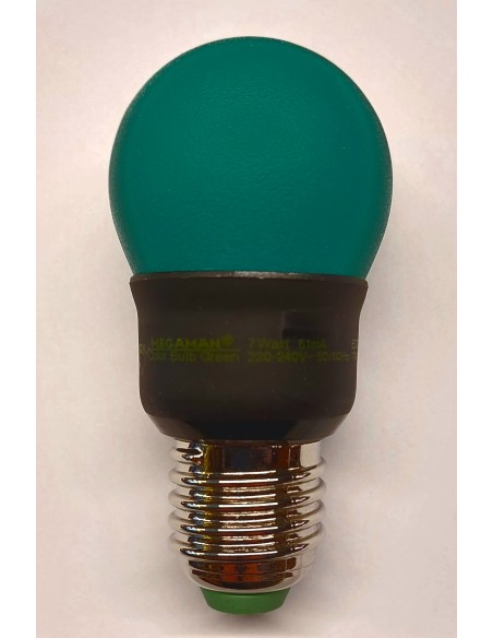 Megaman ga607gn esférica bajo consumo ping pong verde 230v 7w E27