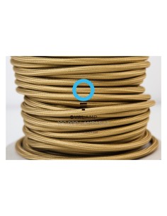 Cable eléctrico 2 X 0,75 forrado de tela lisa decorativa...