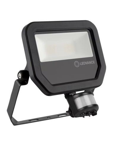 Ledvance Floodlight Performance class foco exterior negro con sensor 220V 20W 3000K