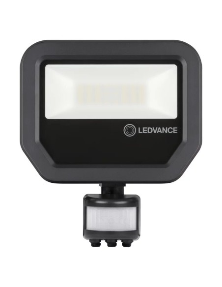 Ledvance Floodlight Performance class foco exterior negro con sensor 220V 20W 3000K