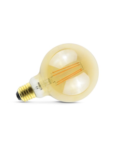 Miidex 7153 globo 95mm ambar 220v 8w 4000k E27