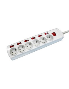 Electro DH 36.189 base 6 tomas TT color marfil con cable...