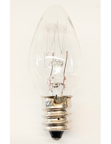 M Luz miniatura incandescente minivela clara 230v 7w E12
