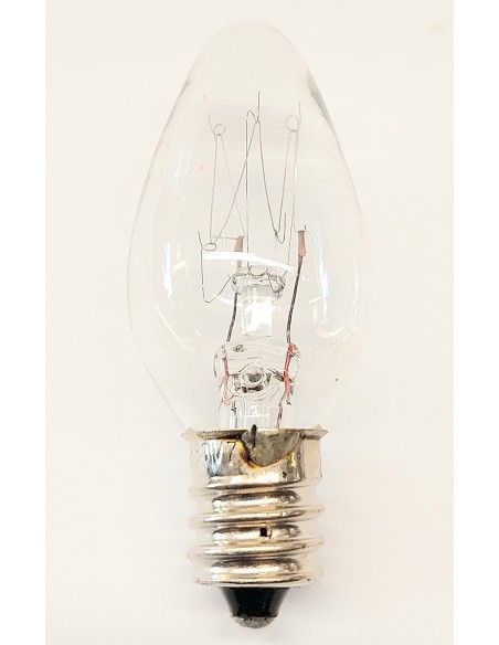 M Luz miniatura incandescente minivela clara 230v 7w E12