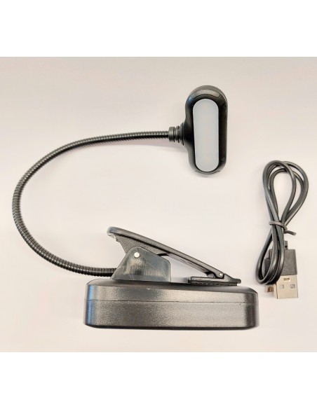 Electro dh 60.352 linterna lectura led recargable con pinza