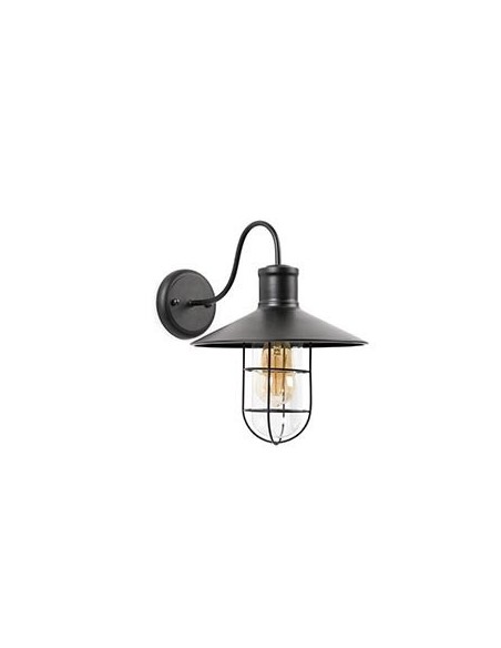 FARO 60005 MARINA APLIQUE PARED NEGRO E27 MAX LED 15W