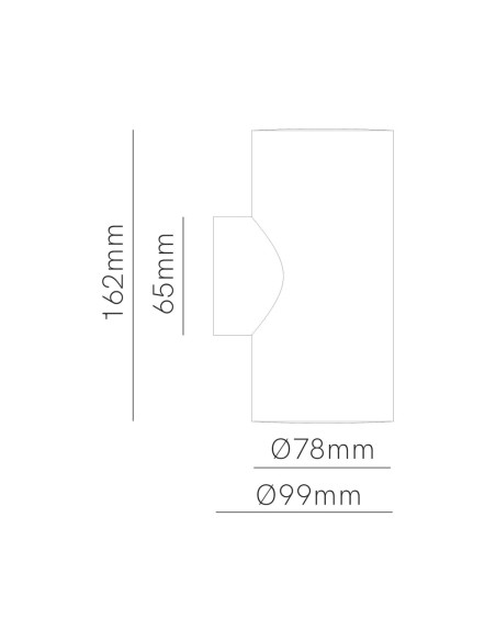4994 Beneito Faure mod. Sunset square corten superficie exterior IP65 2X8W 2700K,3200K, 4000K