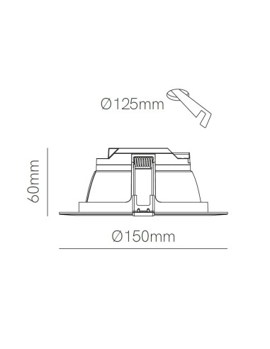 5019 Beneito Faure mod. Noi led empotrable 14W...