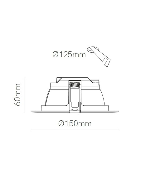 BENEITO FAURE 4459 OXO LED 12W 2700, 3000K, 4000K 15º, 28º,