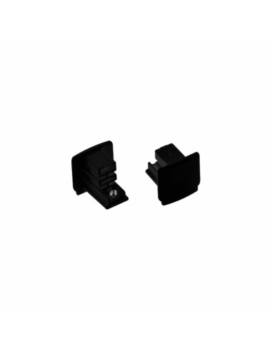 Beneito Faure 3625 tapa final negro para carril trifasico