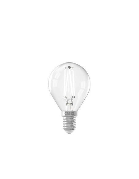 Calex 1101004200 esférica led vintage transparente regulable 240v 4,5w 2700k E14