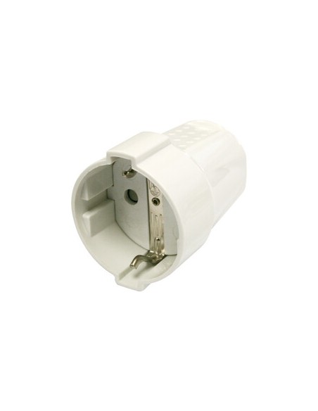 Electro dh 36.036/e/b enchufe hembra toma tierra color blanco