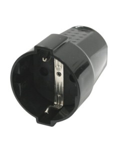 Electro dh 36.036/e/e enchufe hembra toma tierra color negro
