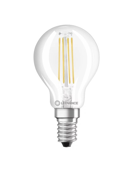 Ledvance classic p40 cri97 dim esférica tranparente 220v 4,2w 2700k E14