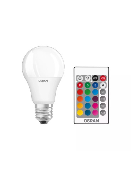 OSRAM LED STAR+ RGBW REMOTE CLASSIC A 60 220V 9W E27