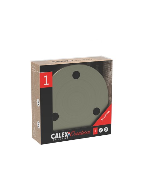 Calex 940042. Floron bronce para techo. 3 aperturas centrales para cable.