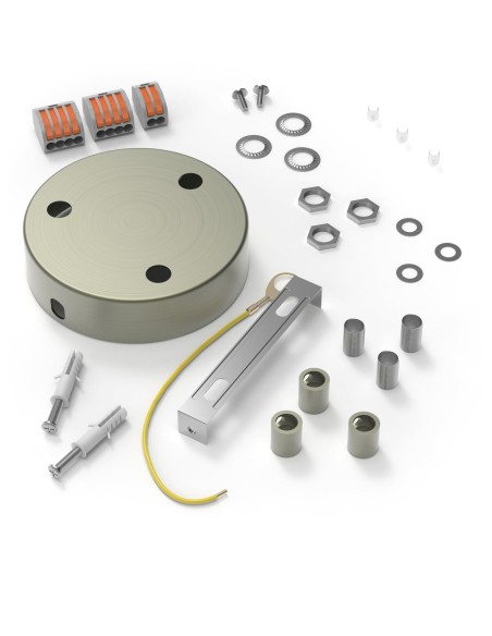 Calex 940042. Floron bronce para techo. 3 aperturas centrales para cable.