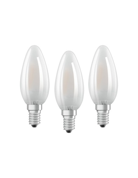 Osram-Ledvance led base classic b40 kit 3 vela led 220v 4w 2700k E14