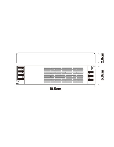 LM2253 fuente de alimentación slim para tiras...