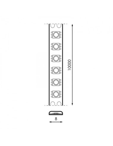 TIRA DE LED PARA INTERIOR (IP20) 12V 6000K 120...